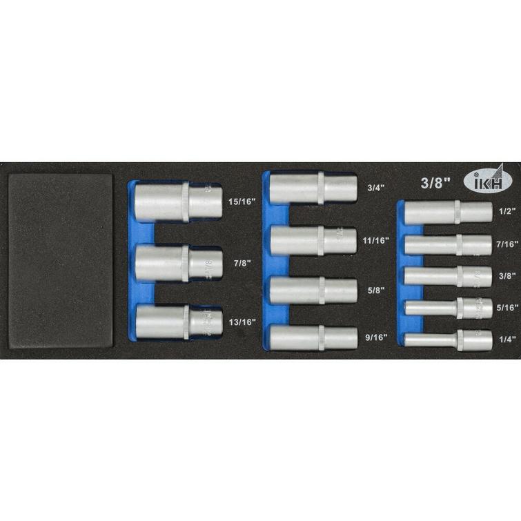 HYLSYSARJA PITKÄ 3/8' 12-OS. TUUMAINEN IKHF020