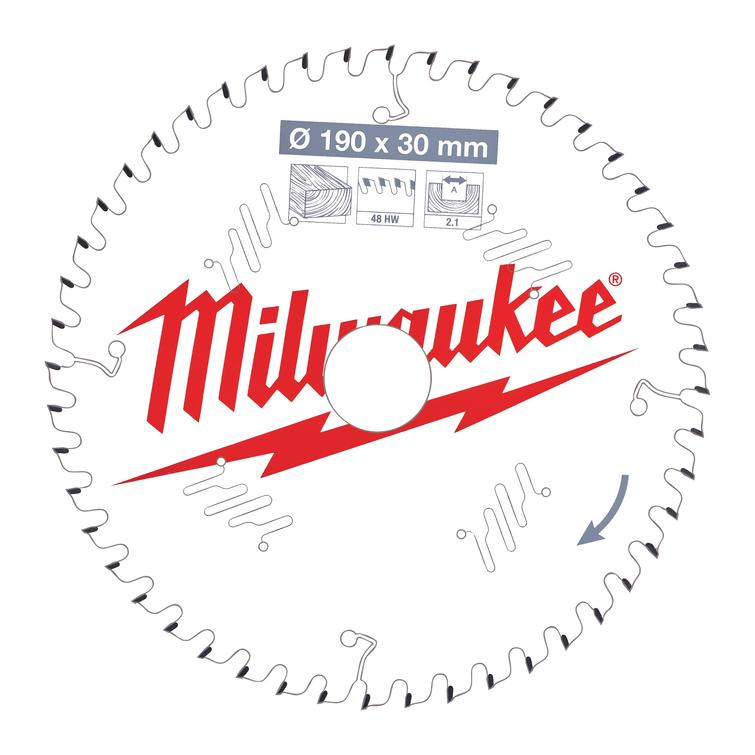 MILWAUKEE PYÖRÖSAHANT. W190X30X2,1X48