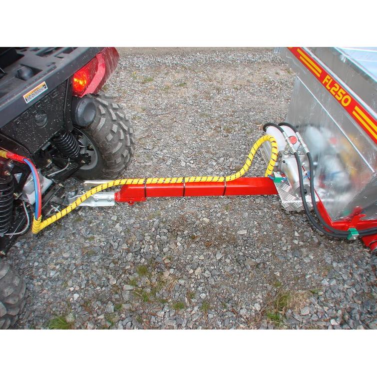 KRANMAN Dumpperivaunu FL250V, Isommat pyörät 300/65-12” 8 kankaiset. Sis. relee ja kaapeli sarja.