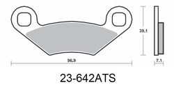 DUELL Sbs Jarrupalat Sintered Atv