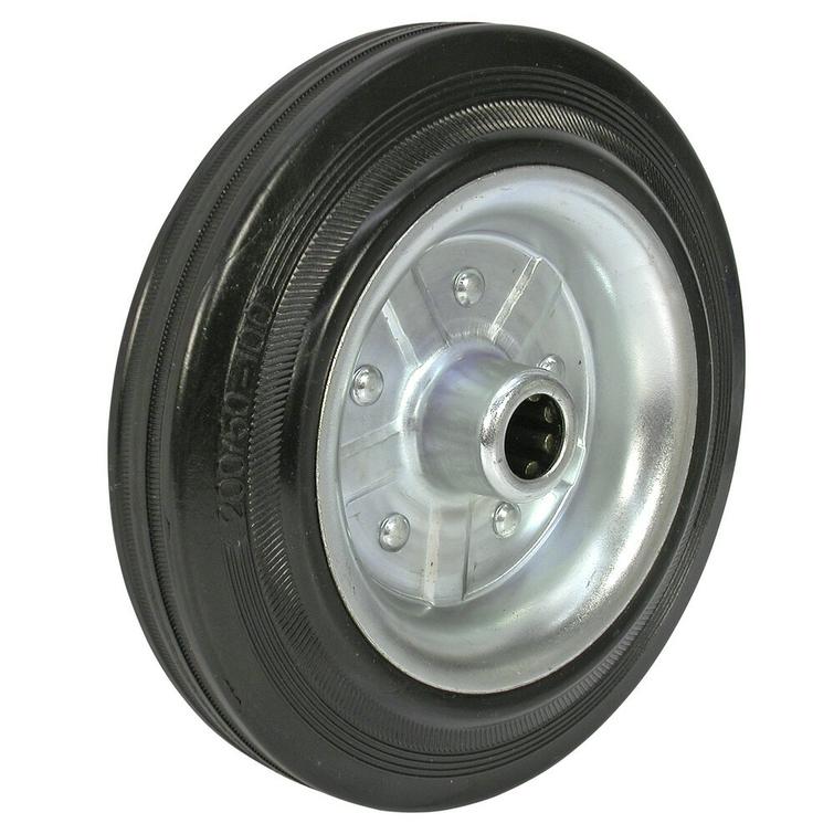 PYÖRÄ IRTO 200X50MM METALLIKESK. MUSTA XPU20050