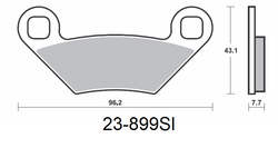 DUELL Sbs Jarrupalat Sintered Offroad