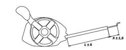 STIGA Throttle Cable L=1355