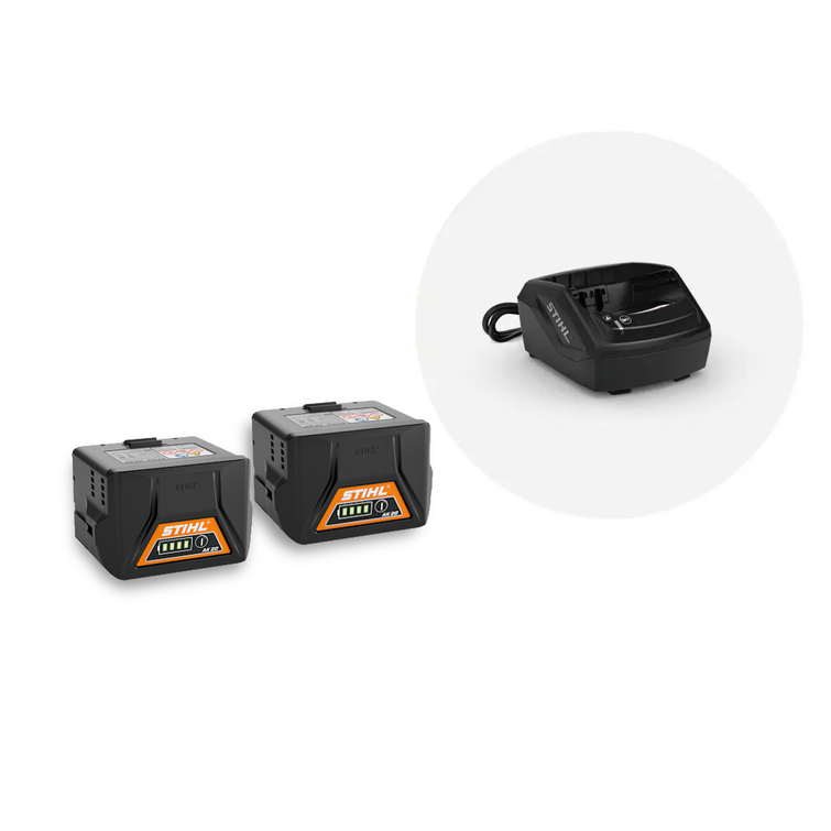 STIHL AK 20 akkusarja - 2 akkua + laturi-kopio-220542