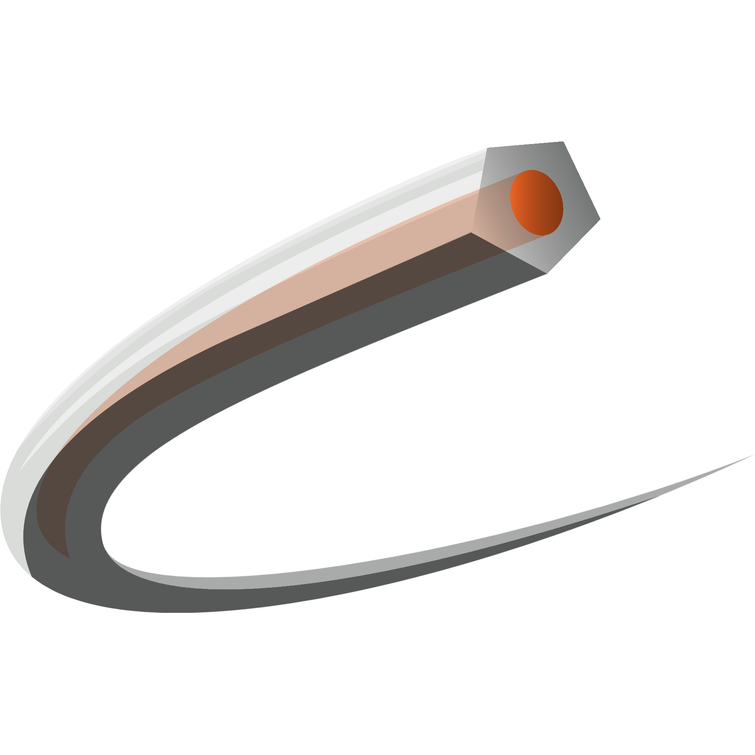 CORECUT Ø2,4 MM X 15 M, ORANSSI/LÄPINÄKYVÄ