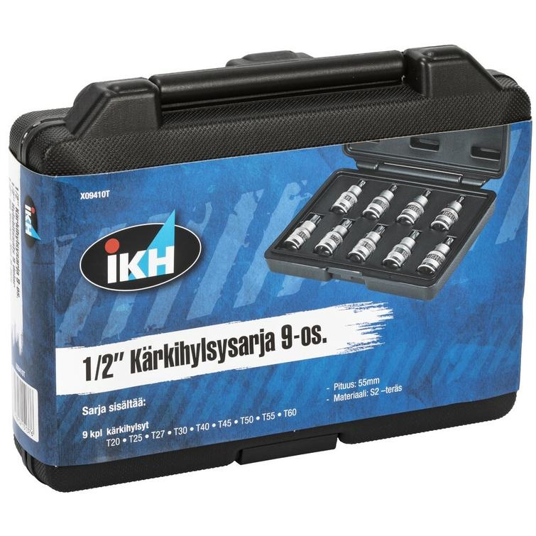 TORX-HYLSYSARJA 1/2' 9-OS. T20-60 X09410T