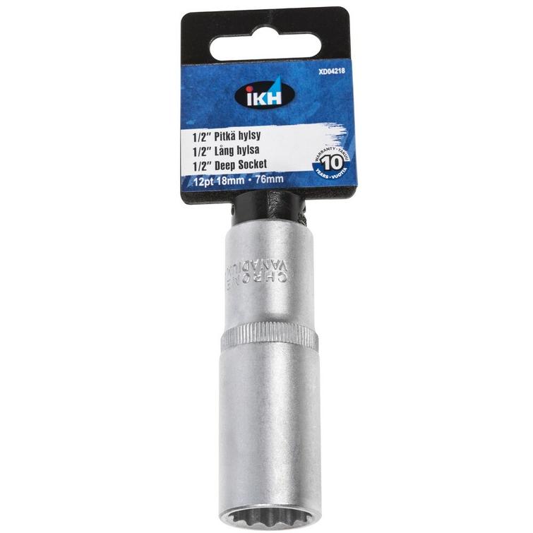 HYLSY 1/2'- 18MM 12-KULMA PITKÄ XD04218
