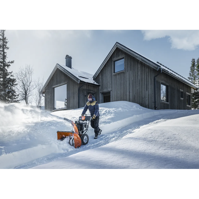 HUSQVARNA ST 376, 375 CC, 76CM, HYDROSTAATTI, LÄMPÖKAHVAT, SÄHKÖKÄYNNISTYS, OHJAUSTEHOSTIN, LED-VALOT