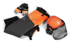 Turvavarustepaketti Hanskat, kyp&auml;r&auml; ja lahkeet