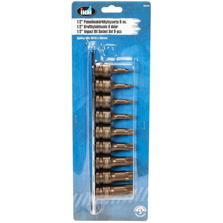 TÄHTIHYLSYSARJA XZN 1/2' M4-M18 9-OS. IKH6130