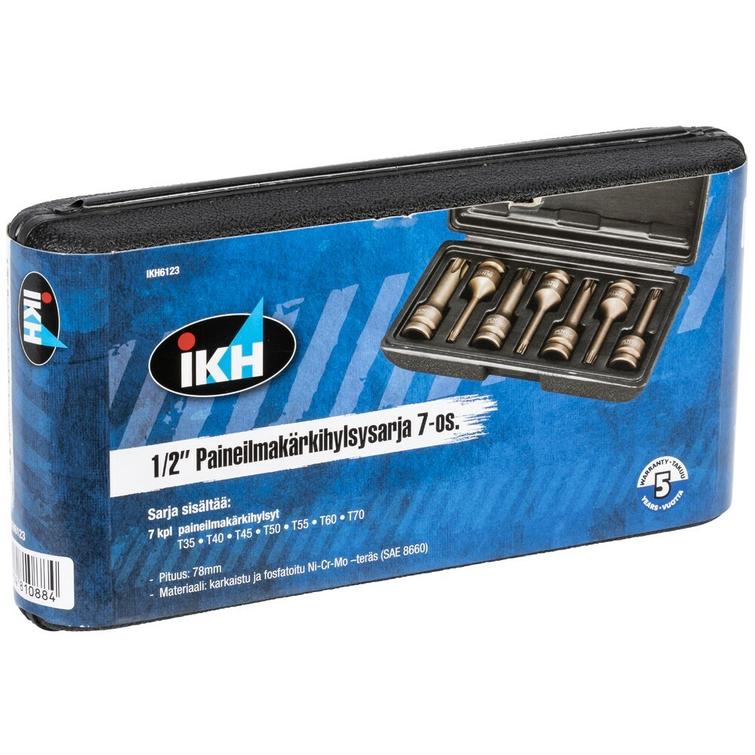 VOIMAHYLSYSARJA TORX 1/2' T35-T70 7-OS.