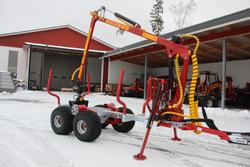 KRANMAN T1715 4WD, tukkikärry, 4,2 nosturilla