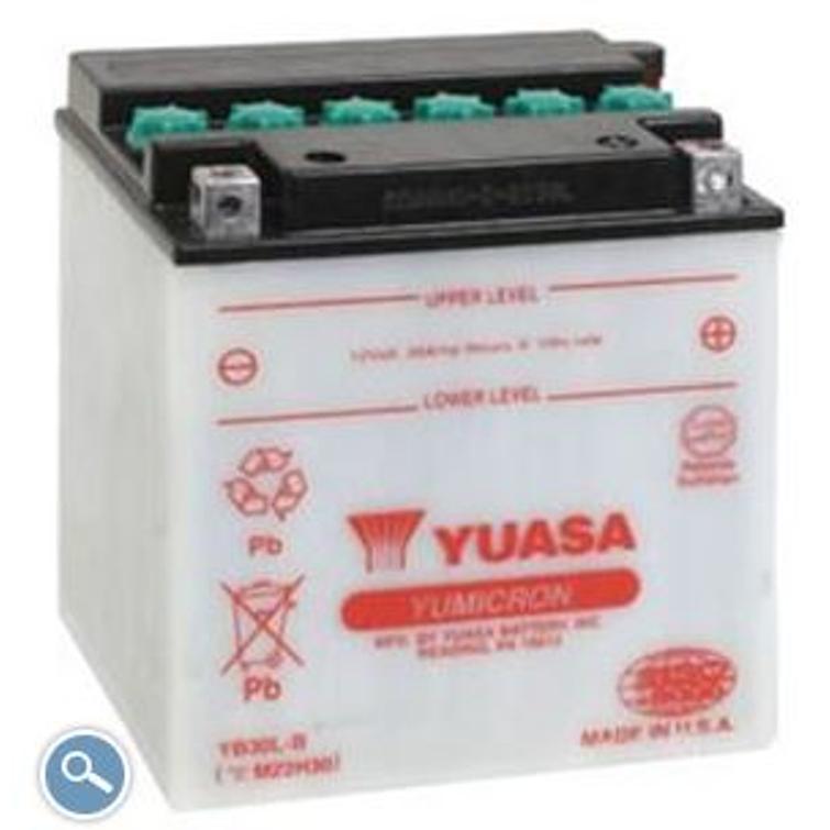 DUELL Yuasa akku, YB30L-B (dc) akkuhappo