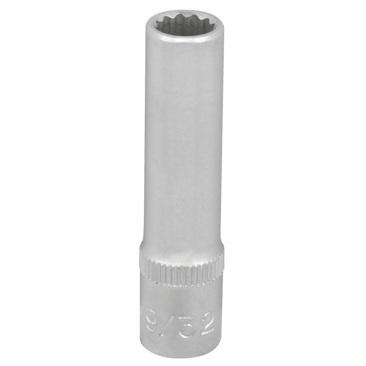 HYLSY 1/4' 12-KULMA 9/32' PITKÄ (50MM) XD04901