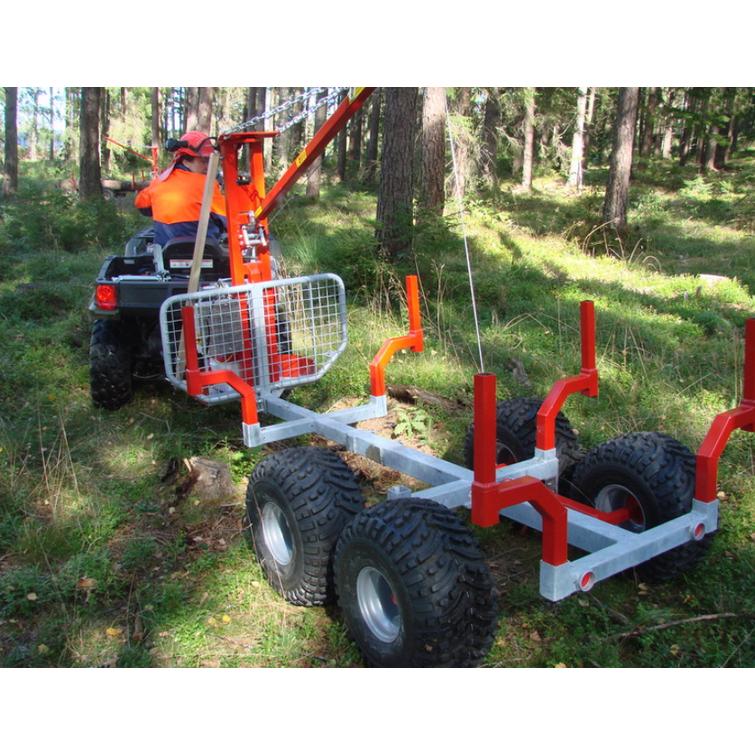 KRANMAN Metsävaunu paketti KP1110. Vaije KP1110 VINSSI,TUKIJALKA,SAKSET,TUKIPYÖRÄ,AKKU