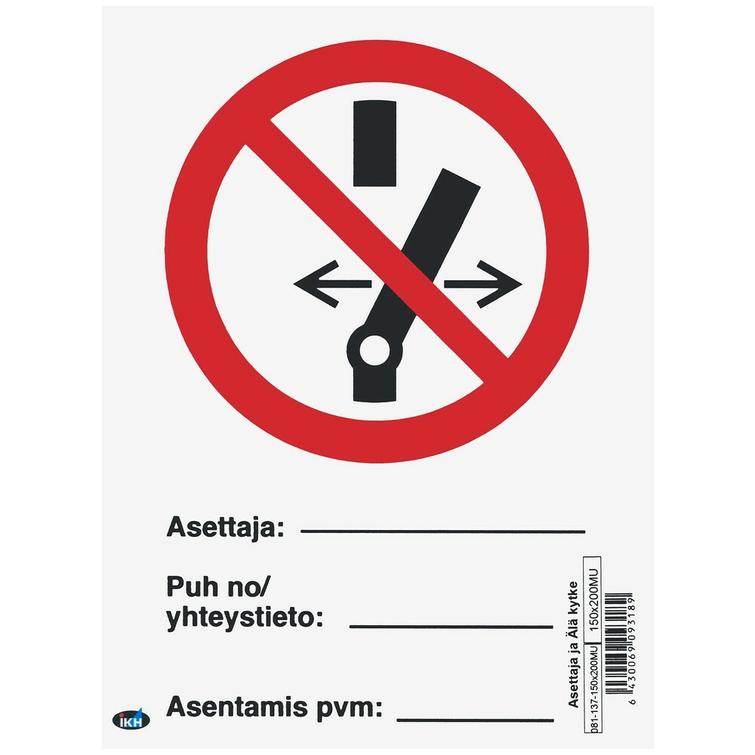 OPASTE ASETTAJA JA ÄLÄ KYTKE 150X200 MUO TRA141M