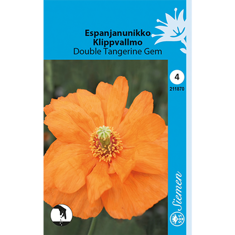 ESPANJANUNIKKO DOUBLE TANGERINE, SIEMEN 211870