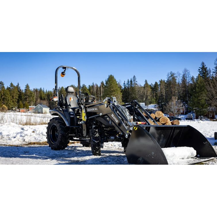 SOLIS 26 9+9 Traktori JUHLAMALLI ETUKUORMAAJALLA