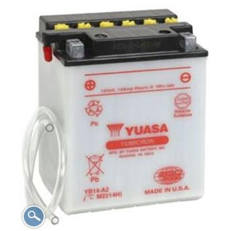 DUELL Yuasa akku, YB14-A2 (cp) Happopatr