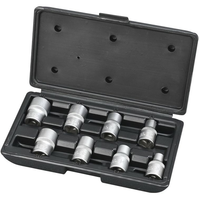HYLSYSARJA 1/2' 8-OS. E-TORX 10-24MM IKH6641