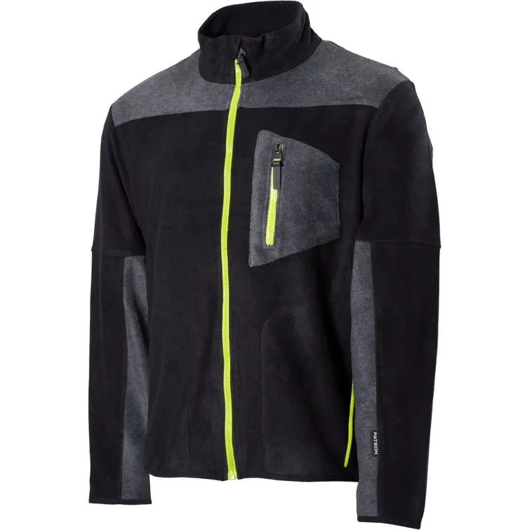 PATRON FLEECETAKKI 2XL COLBY MUSTA/MEL.HARMAA