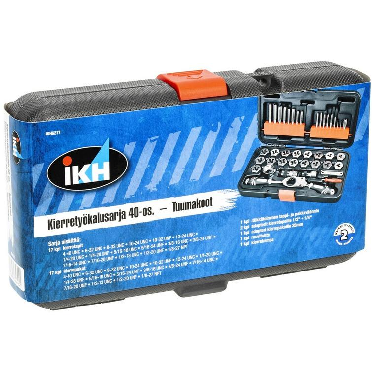 KIERRETYÖKALUSARJA 40-OS. TUUMAINEN HSS IKH6217