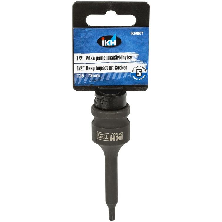PAINEILMAKÄRKIHYLSY 1/2' T25 78MM IKH6571