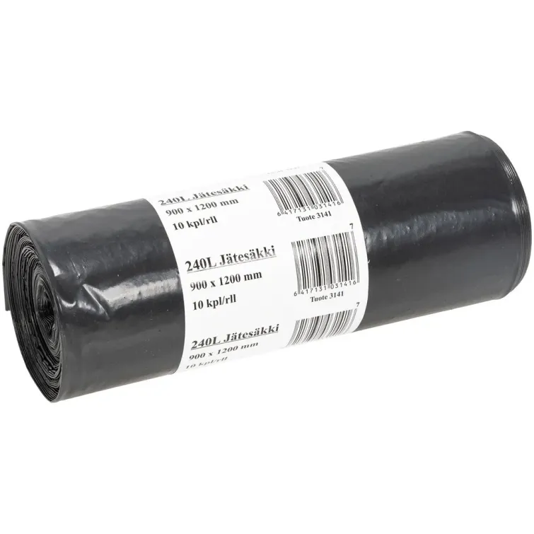 JÄTESÄKKI 240L 900X1200 10KPL