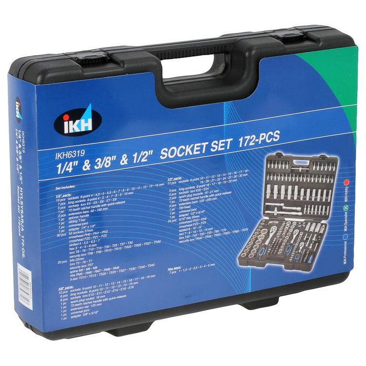 HYLSYSARJA 1/4', 3/8' JA 1/2' 172-OS. IKH6319