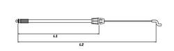 STIGA Engine Brake Cable L=935