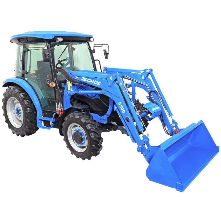 Solis 50 12+12 4WD, Ohjaamolla Etukuormaajalla