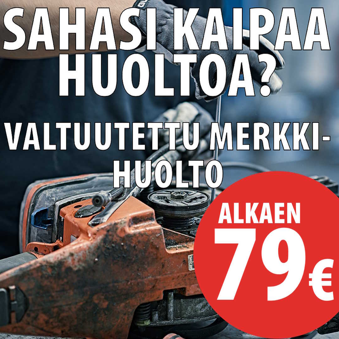 SPORTTIKONE moottorisaha valtuutettu merkki-huolto
